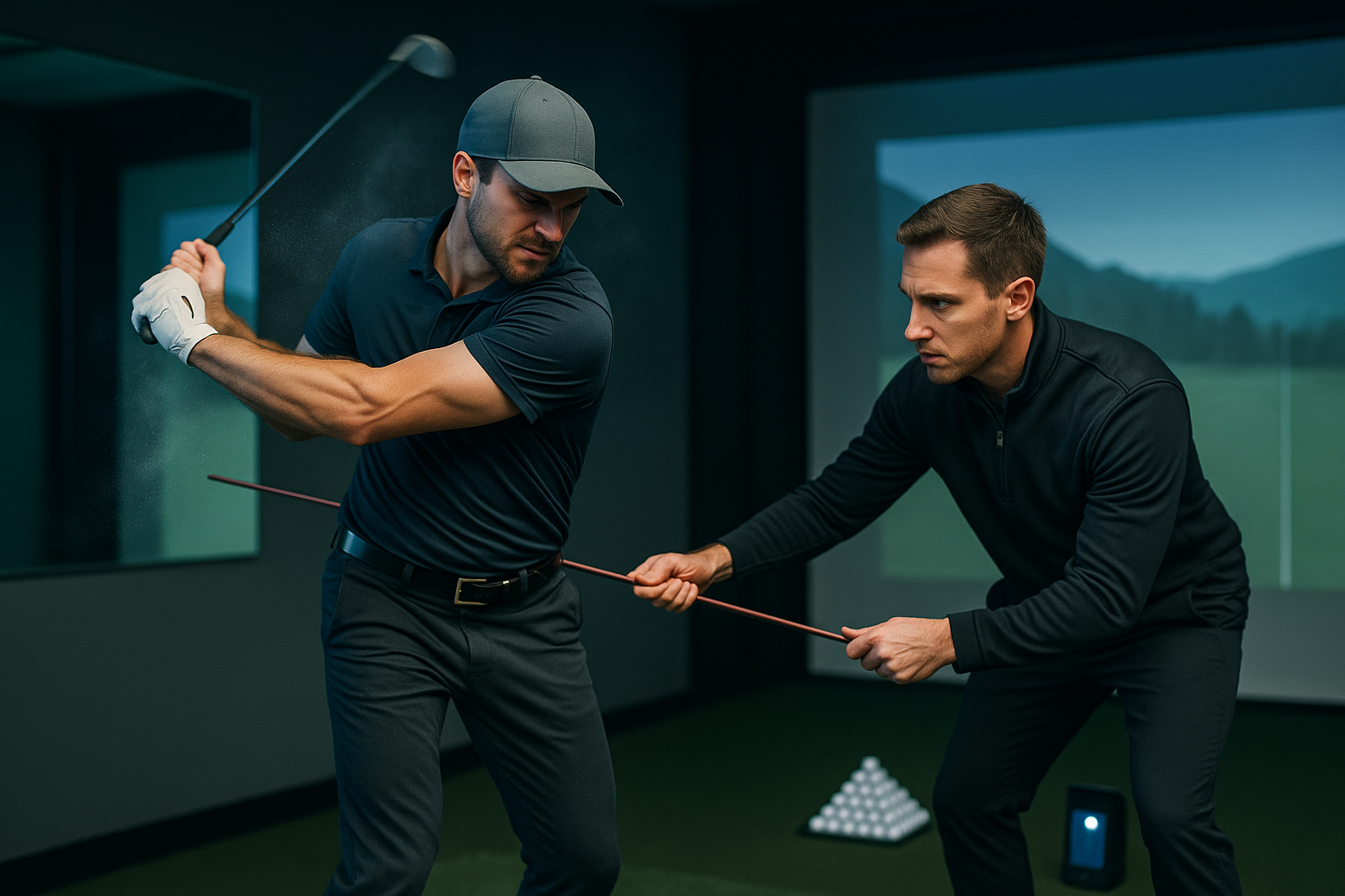Indoor golf training