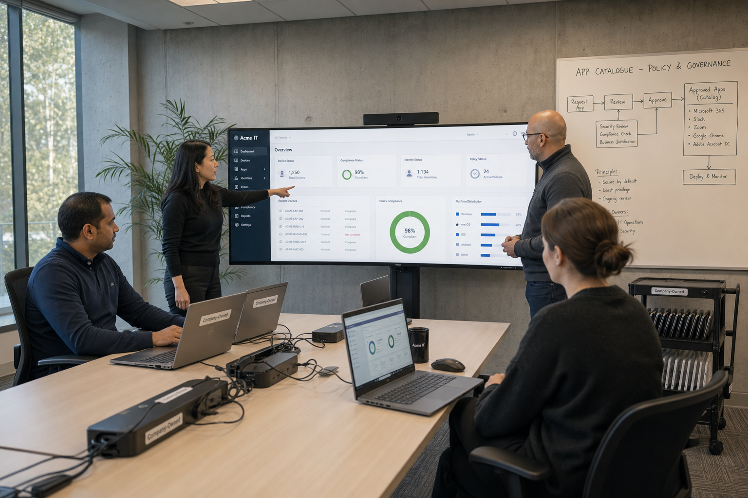 Moderne werkplek standaardisatie