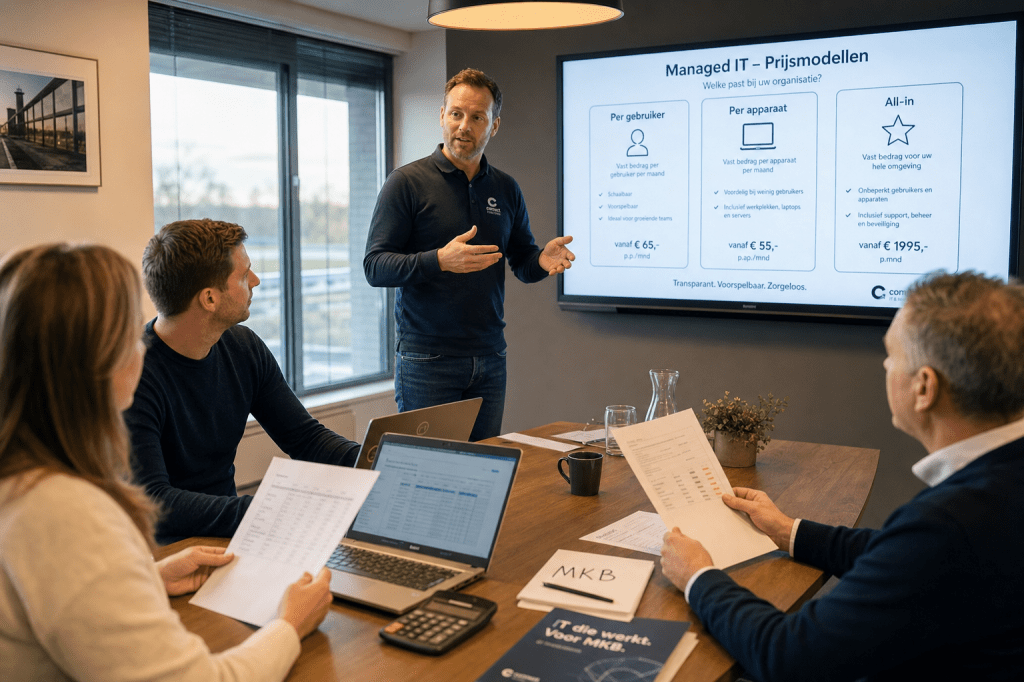 Wat kost managed IT services gemiddeld voor het mkb, en welke prijsmodellen (per gebruiker, per device, all-in) passen het beste bij jouw situatie?