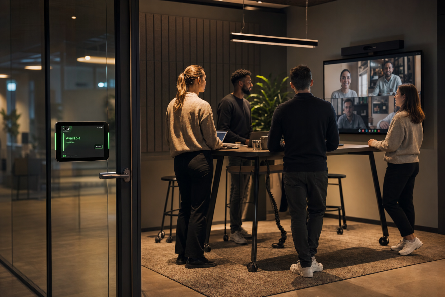 Productieve werkplek thuis en kantoor